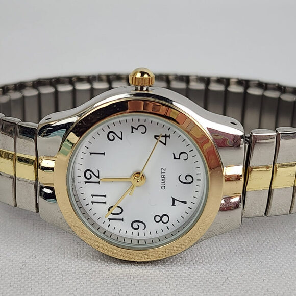 Vintage Gold & Silver Stretch Watch - Picture 3 of 7